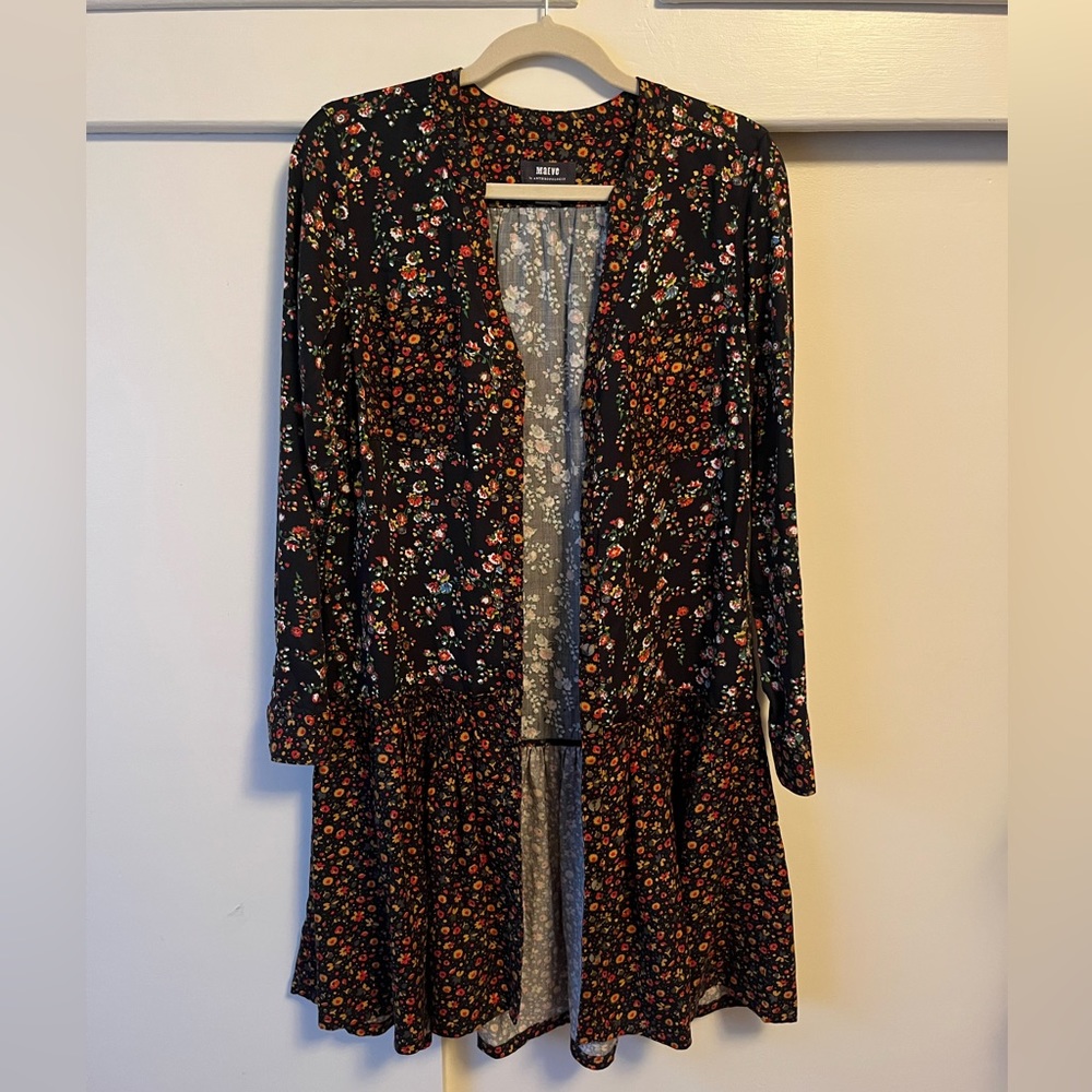 Maeve Anthropologie | Marlie Button-Front Floral Tunic - Picture 6 of 12